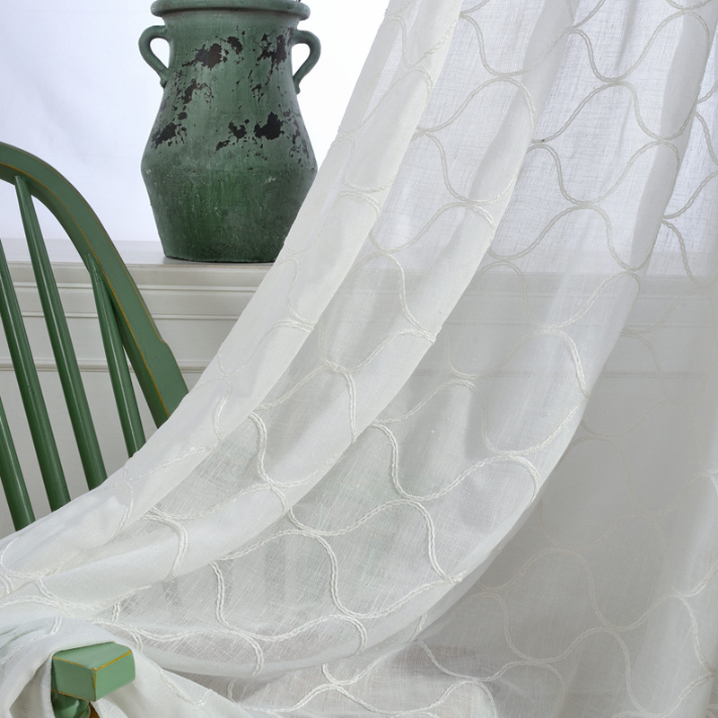 Home Accessories Hospital Cortinas Para Sala# Ready Made Sheer Curtain,european Best Selling Products Moroccan Embroidered Hotel