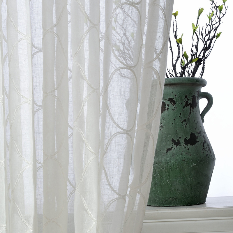 Home Accessories Hospital Cortinas Para Sala# Ready Made Sheer Curtain,european Best Selling Products Moroccan Embroidered Hotel