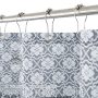 Wholesale Waffle Printed Bath Curtain , Custom Shower Curtains With Tassel$