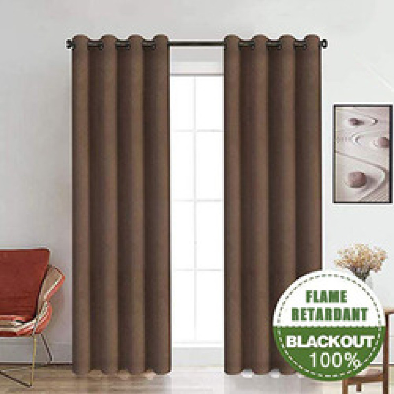 modern living room windows Hotel curtains and drapes,Ready Made Flame Retardant Solid 100% Blackout Hotel Curtains