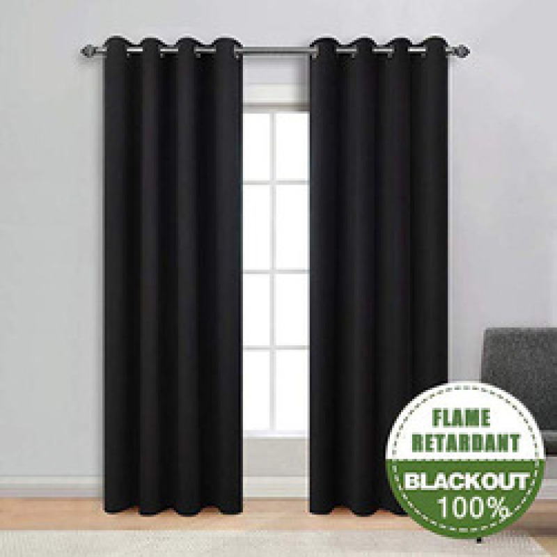 modern living room windows Hotel curtains and drapes,Ready Made Flame Retardant Solid 100% Blackout Hotel Curtains