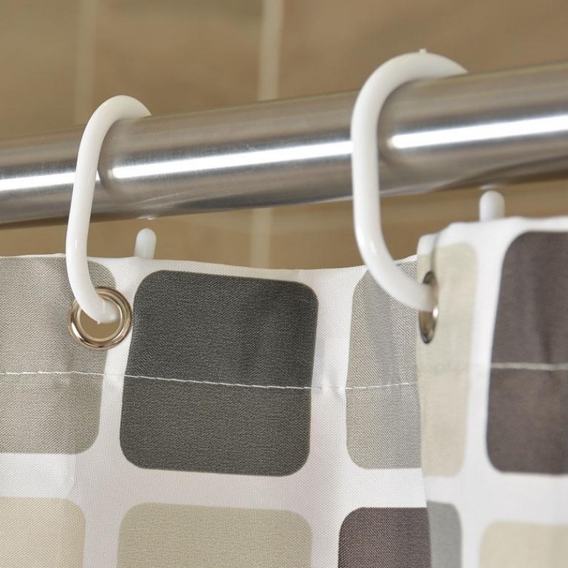 Waterproof Shower Curtain with 12 Hooks Mosaic Printed Bathroom Curtains Polyester Cloth Bath Curtain for Bathroom Decoration/