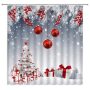 Clear Hotel 3D Shower Curtain, Famous Zhejiang Christmas Shower Curtain*