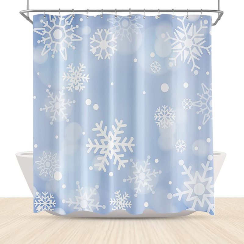 Clear Hotel 3D Shower Curtain, Famous Zhejiang Christmas Shower Curtain*