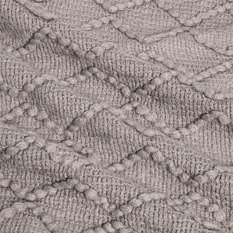 Bed Knitted Blanket Geometric Sofa Blanket Cover with Tassel Travel Line Blanket Home Decoration/