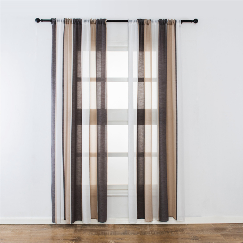 Productos Mas Vendidos En China Linen Cortinas, Online Store Guangzhou Window Curtain Sheer Panels/