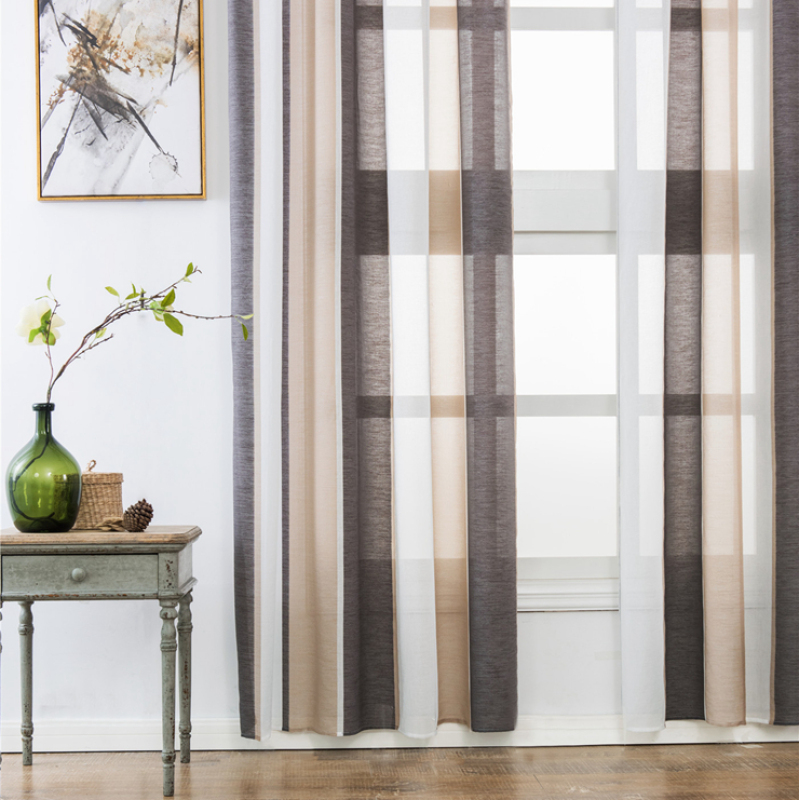 Productos Mas Vendidos En China Linen Cortinas, Online Store Guangzhou Window Curtain Sheer Panels/