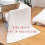 Customized Photo Throw Blanket Flannel Printing DIY Blanket Custom Thin Quilt for Bed for Adults Kids Gift/