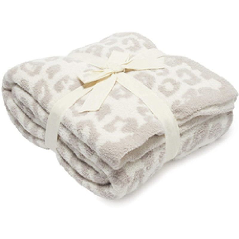 Nordic Style  Leopard print comfortable blanket beautiful pattern, thick blanket,/