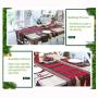 Wholesale Christmas Tree and Deer buffalo plaid table runner for Family Christmas Holiday Christmas Dinner Party