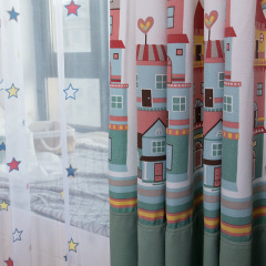 Contener home curtains for the living room fabric cortina infantil, Made in China latest curtains for boys room
