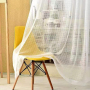 wholesale yarn curtain fabric with sheer, high quality luxury  curtain fabric with sheer tulle curtains sheer