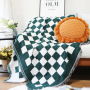 blue black Pattern Nordic Throw Blanket For Sofa cover Towel Nap Blanket With Tassels Tablecloth  Home Bed Decoration/