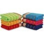 High water absorption, light weight cotton towel, 6 pieces, striped beach towel/