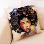 African Black Woman Cushion Linen, Decor Cushion Pillow/