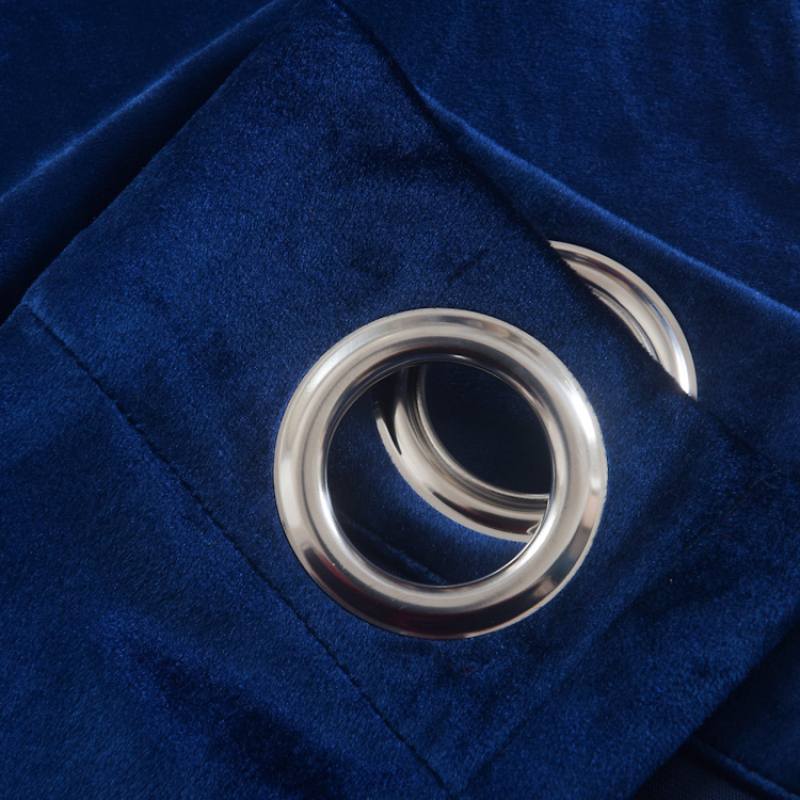 Europa Velvet Curtain Fabric Rideaux Curtain, Online Sale Bedspread And Matching Rideaux Bleu/