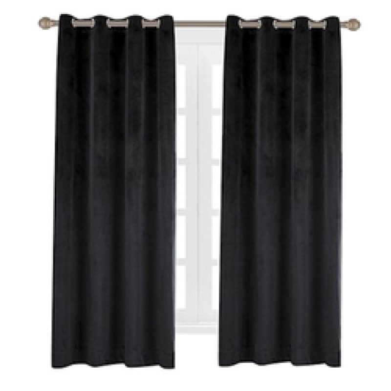 Europa Velvet Curtain Fabric Rideaux Curtain, Online Sale Bedspread And Matching Rideaux Bleu/