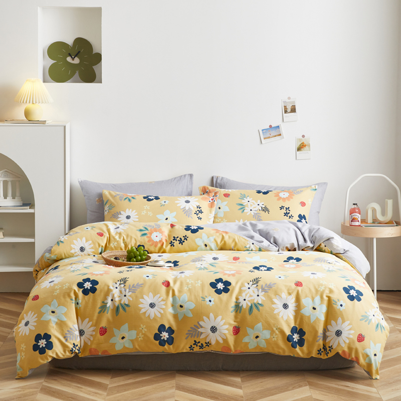 4 Pcs Bedsheets Bedding Set for Kids/ 100% Cotton Bedding Comforter Sets, Cheap Queen Size Adult Cartoon Modern 80 YK 1set 300tc