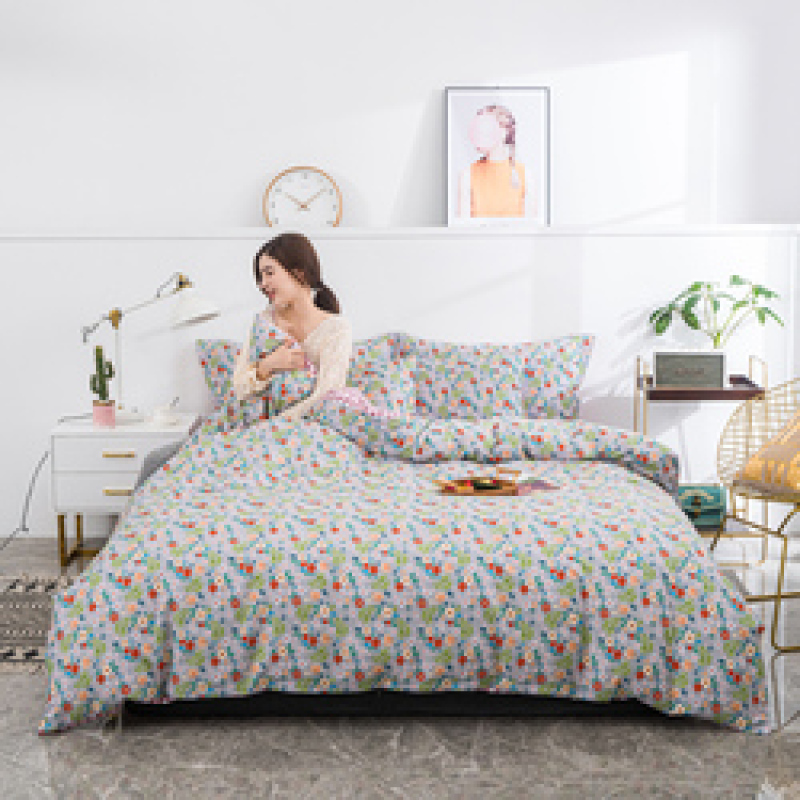 4 Pcs Bedsheets Bedding Set for Kids/ 100% Cotton Bedding Comforter Sets, Cheap Queen Size Adult Cartoon Modern 80 YK 1set 300tc