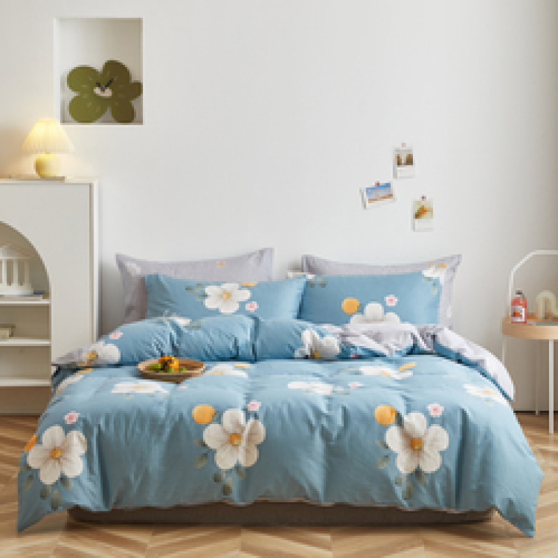 4 Pcs Bedsheets Bedding Set for Kids/ 100% Cotton Bedding Comforter Sets, Cheap Queen Size Adult Cartoon Modern 80 YK 1set 300tc