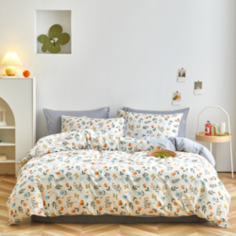 4 Pcs Bedsheets Bedding Set for Kids/ 100% Cotton Bedding Comforter Sets, Cheap Queen Size Adult Cartoon Modern 80 YK 1set 300tc