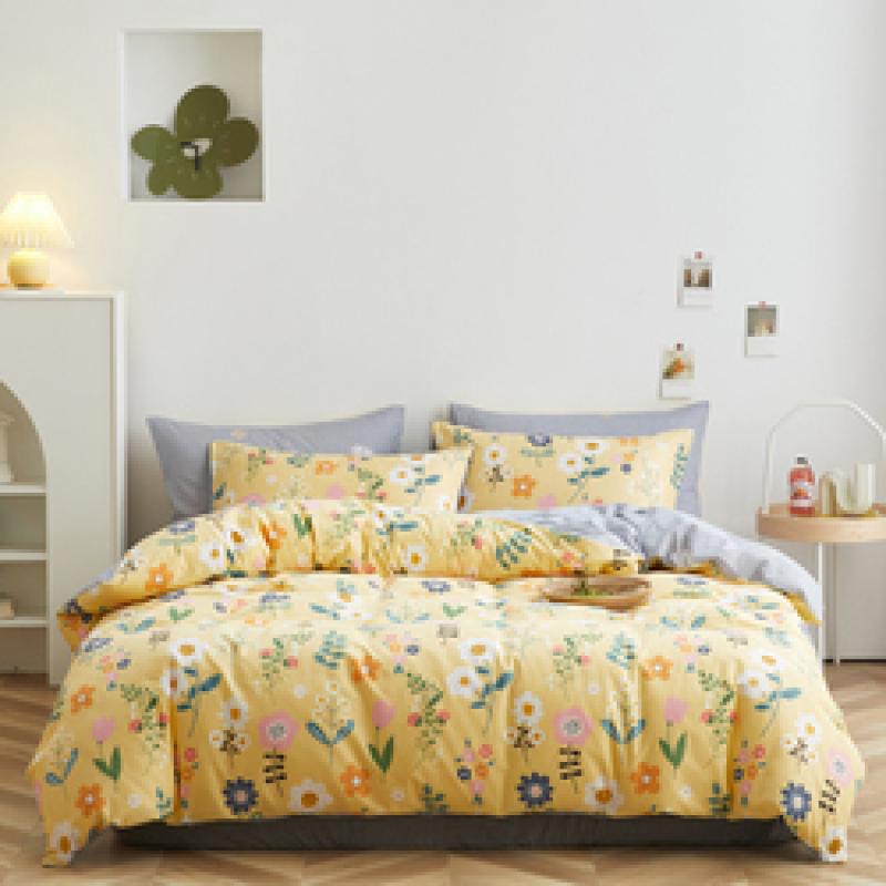 4 Pcs Bedsheets Bedding Set for Kids/ 100% Cotton Bedding Comforter Sets, Cheap Queen Size Adult Cartoon Modern 80 YK 1set 300tc