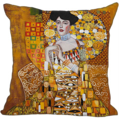 Gustav Klimt Oil Painting Pillow Case Gold Pattern Print Cushion Cover Vintage Decorative Pillow Cover Sofa Chair Pillow Case