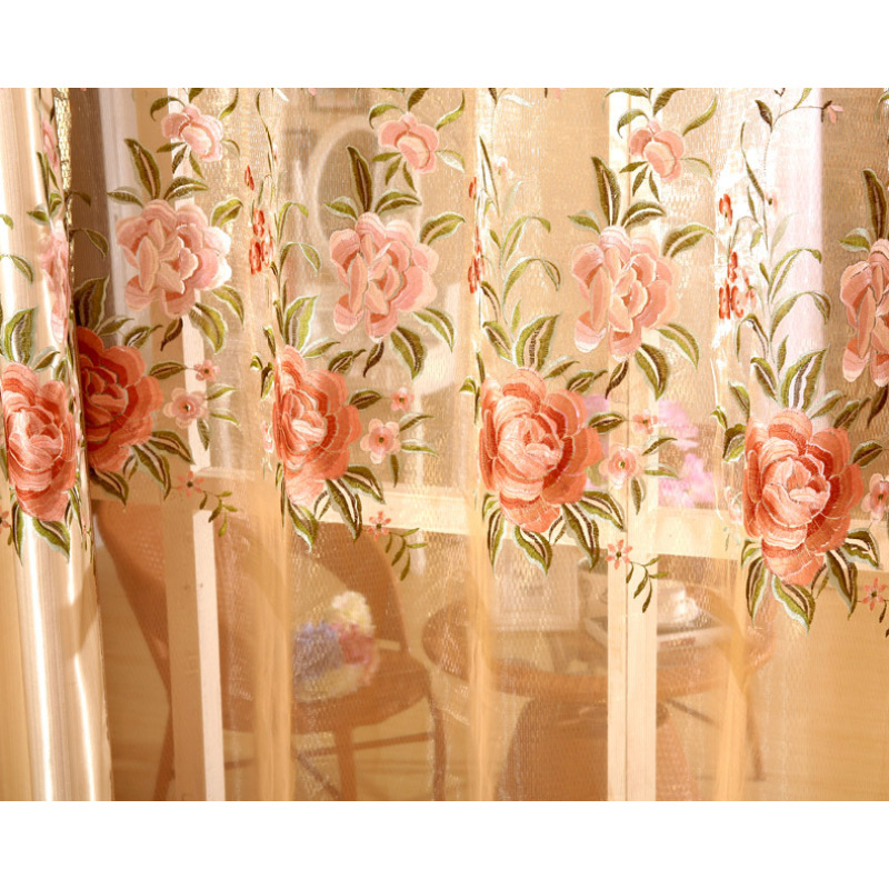 Textiles Embroidery Blackout living Room Cortinas Wholesale Luxury Curtains