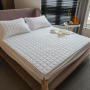 Skin-friendly and thick Cotton pillowcase Soft Twin Full Queen King Bed Fitted Sheet Cover Mattress Cover Protector Bedding Set