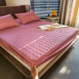 Skin-friendly and thick Cotton pillowcase Soft Twin Full Queen King Bed Fitted Sheet Cover Mattress Cover Protector Bedding Set