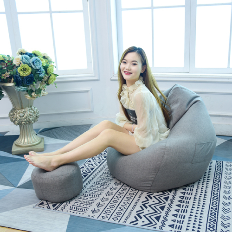 Dropshipping Factory Wholesale Lazy Bean Bag Sofa Chair Cover No Filler Floor Seat Tatami