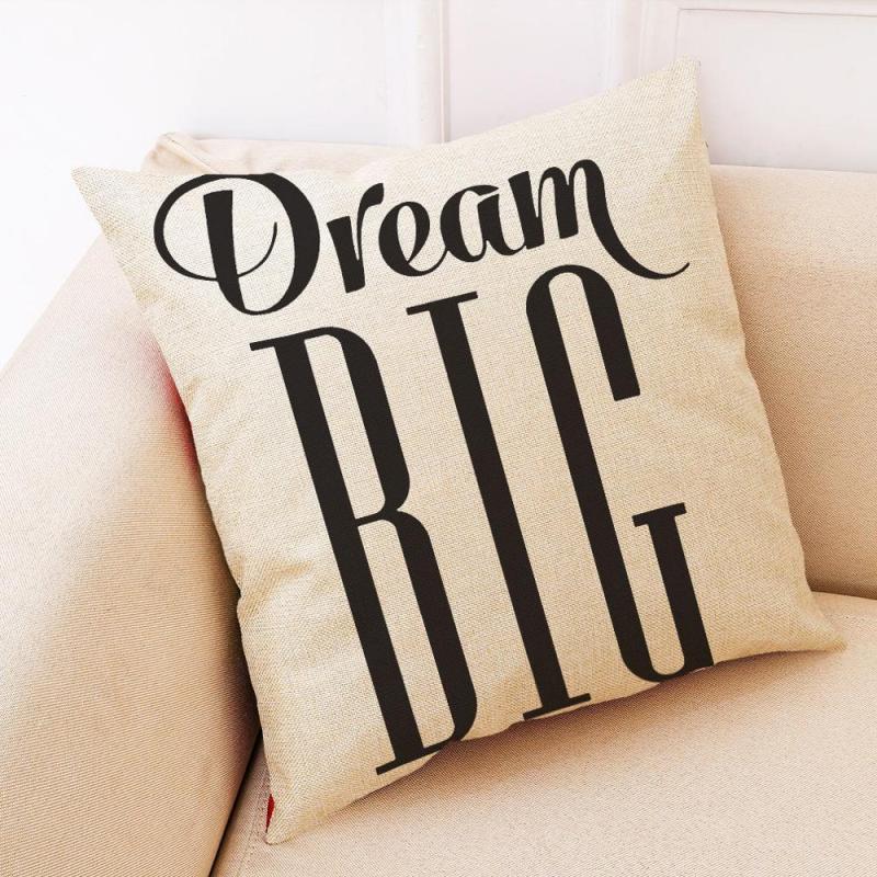 New Black And White Simple Cushion Cover, Nordic Style Home Cotton And Linen Cushion Cover /