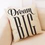 New Black And White Simple Cushion Cover, Nordic Style Home Cotton And Linen Cushion Cover /