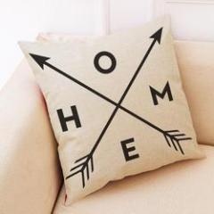 New Black And White Simple Cushion Cover, Nordic Style Home Cotton And Linen Cushion Cover /