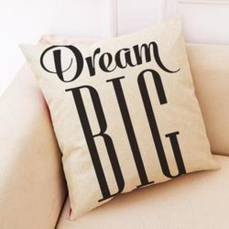 New Black And White Simple Cushion Cover, Nordic Style Home Cotton And Linen Cushion Cover /