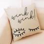 New Black And White Simple Cushion Cover, Nordic Style Home Cotton And Linen Cushion Cover /