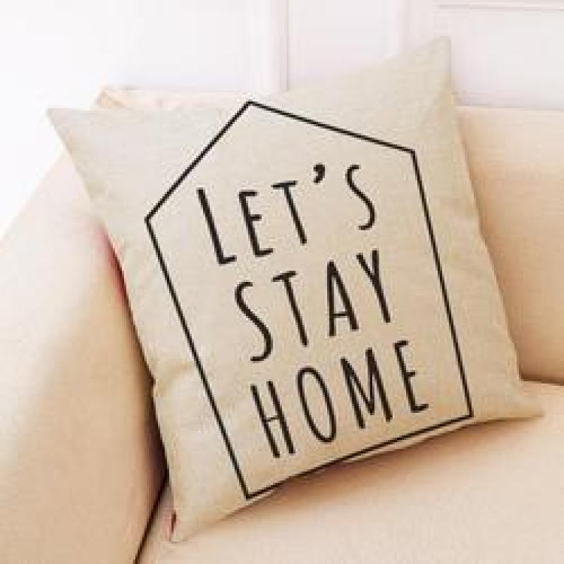 New Black And White Simple Cushion Cover, Nordic Style Home Cotton And Linen Cushion Cover /