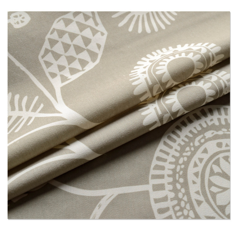 Products Supply Baby Furniture Blackout Cortinas Precios,Cheap Home Textile Curtains Printed Leaves And Floral Curtains#
