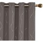 New style heat-insulating short curtains in 2 packs, purple blackout curtains for small windows in the living room/