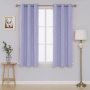 New style heat-insulating short curtains in 2 packs, purple blackout curtains for small windows in the living room/