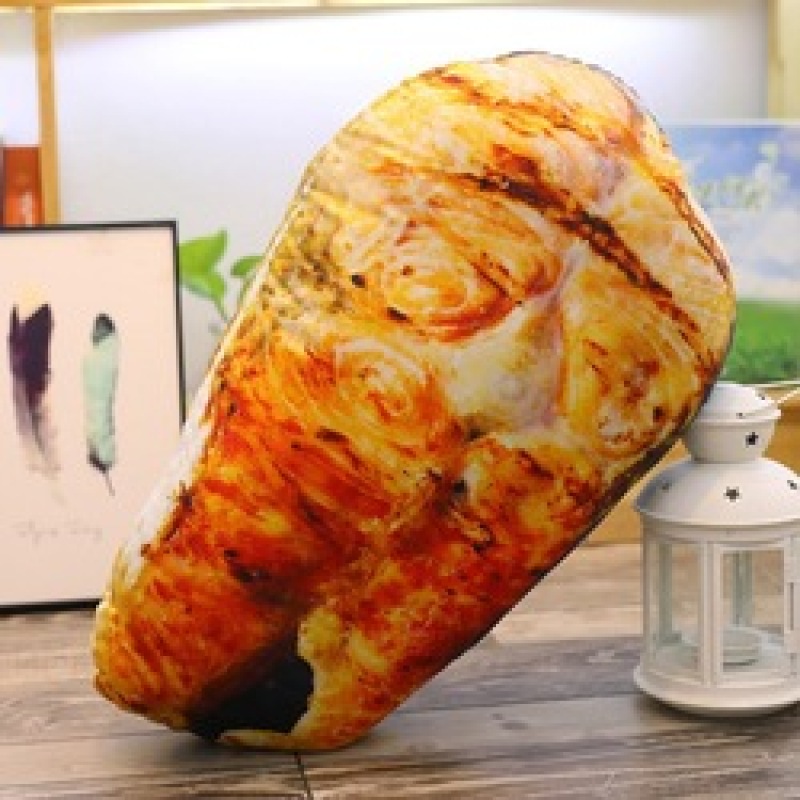 Simulation food doll plush cushion, snack pillow,3D printed pillow case/