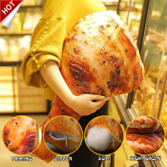 Simulation food doll plush cushion, snack pillow,3D printed pillow case/