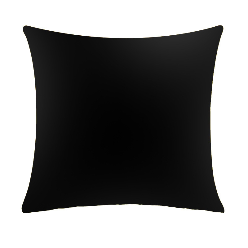 Black Velvet Pillow Covers For Sofa, Black Soft Cushion Covers /