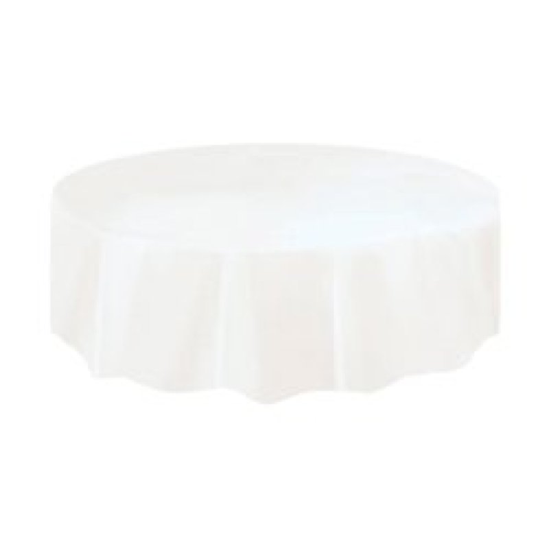 High Quality Water proof White Black Disposable Plastic Solid 108 inch round tablecloth 120 inch For Party Birthday Kitchen