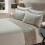 Single/Double/Super King/king size bedding set duvet covers with Crushed Velvet Panel Band, home bedding set wholesale bedspread
