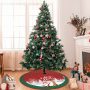 Christmas Tree Skirt Exquisite Santa Snowman Elk Snowflake Xmas Tree Bottom Decor Merry Christmas Decor For Home 2023