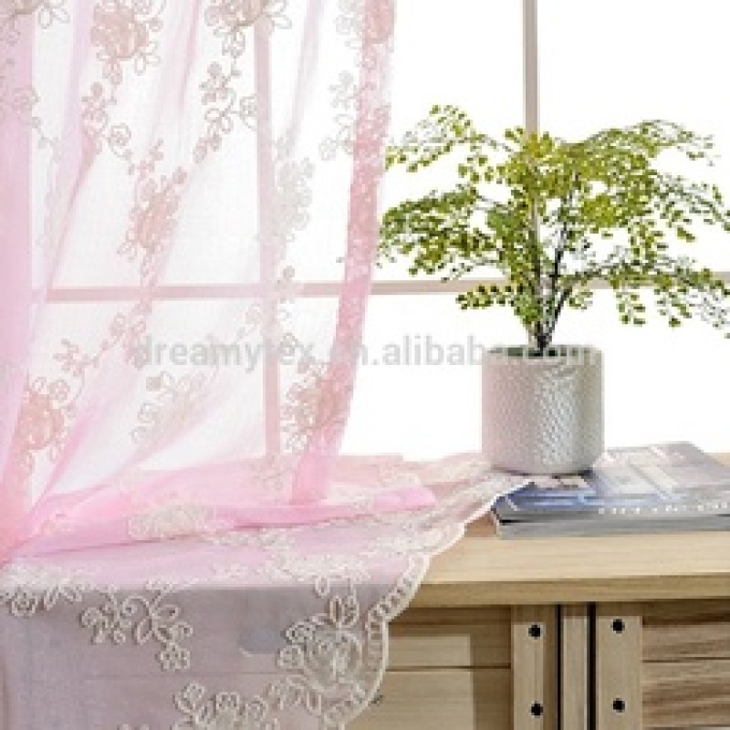 High Quality Cheap Ready Made custom stock lots austrian sheer curtains