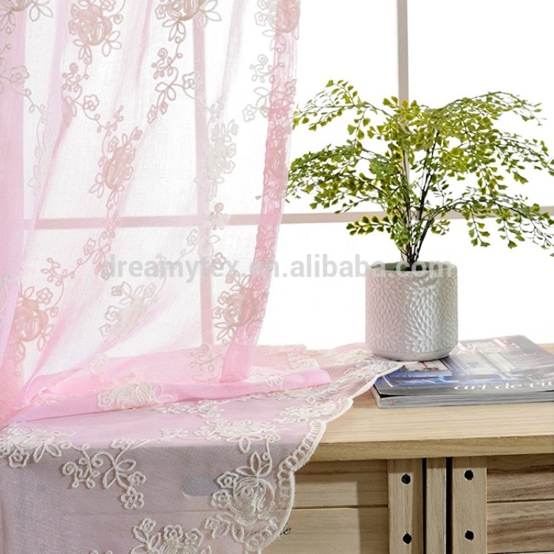 High Quality Cheap Ready Made custom stock lots austrian sheer curtains