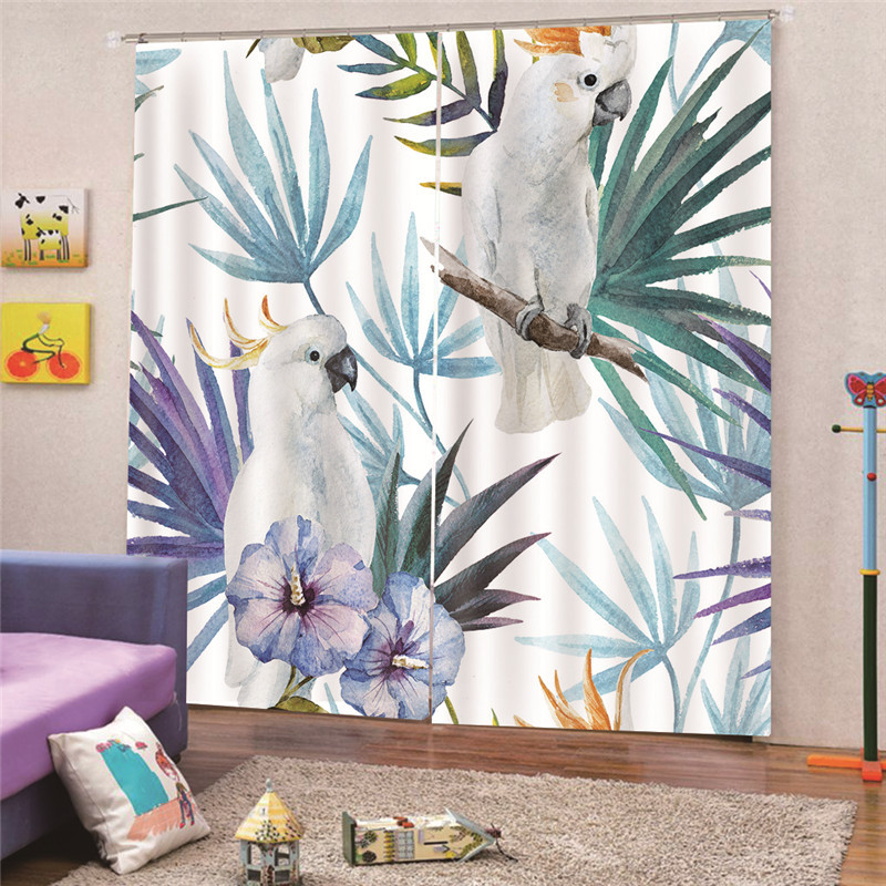 Decorativas Livingroom Ready Made Curtain,Latest Curtain Fashion Designs Beach And Sea Curtains Printed Landscape#