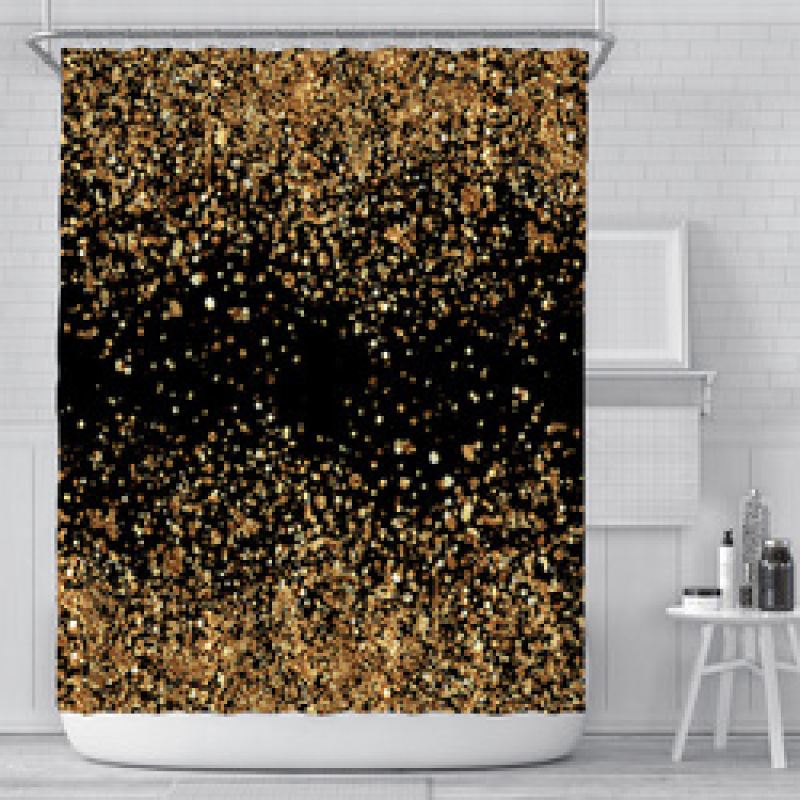 High quality durablepolyester bathroom curtain Shower Curtain geometric print design Waterproof 3D Shower Curtain